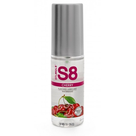 Смазка на водной основе S8 Flavored Lube со вкусом вишни - 50 мл.