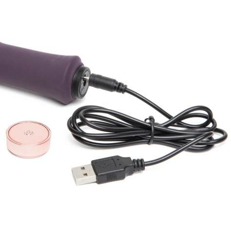 Фиолетовый вибратор Lavish Attention Rechargeable Clitoral & G-Spot Vibrator - 18,4 см.