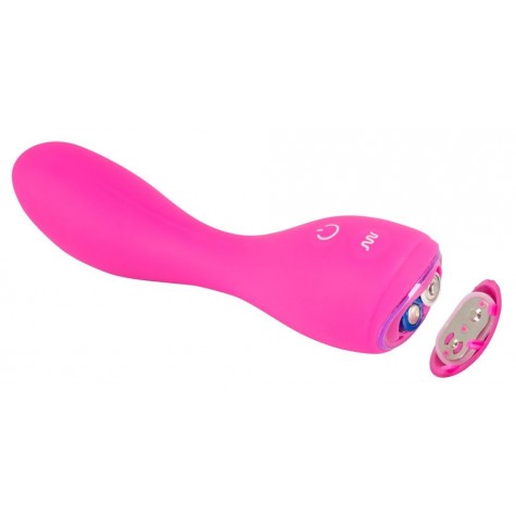 Розовый силиконовый вибратор G-Punkt-Vibrator - 16,7 см.